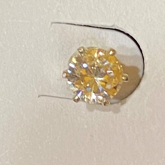 5mm x 5mm Sterling Silver 925 CZ Stud Earrings 6-Prong Setting Vintage Style Jew - Picture 2 of 12